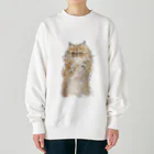 トコロコムギのおねだりにゃんこ Heavyweight Crew Neck Sweatshirt