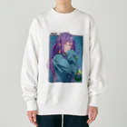 CHICHIZŌのMAOちゃん(寝起き) Heavyweight Crew Neck Sweatshirt