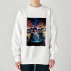 未来アニメスタジオのAIキャラクター18 Heavyweight Crew Neck Sweatshirt