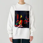 ごった煮商店の江戸名所百人美女 Heavyweight Crew Neck Sweatshirt