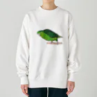 森図鑑の[森図鑑] サザナミインコ緑色 Heavyweight Crew Neck Sweatshirt