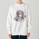 blossomのピンク✖紫系の地雷女の子 Heavyweight Crew Neck Sweatshirt