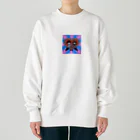 駄犬のらぶふぉ〜えば〜ギラギラ版 Heavyweight Crew Neck Sweatshirt