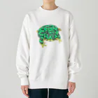 ヒル飼いのこでぶのベルツノガエルのゲコタロウ Heavyweight Crew Neck Sweatshirt