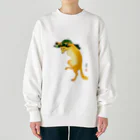 MUGEN ARTの小原古邨　踊る狐　日本の名画アートTシャツ Heavyweight Crew Neck Sweatshirt