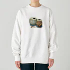 yamame1000ninのタブラとハトリ Heavyweight Crew Neck Sweatshirt