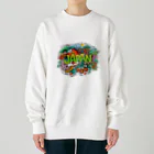 KanRinの日本の文化 Heavyweight Crew Neck Sweatshirt