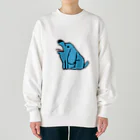 mudaboeのmudaboeトイプー(blue) Heavyweight Crew Neck Sweatshirt