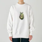 桃くるみSHOPのしっぽマフラーにゃん Heavyweight Crew Neck Sweatshirt