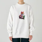 dolphineのキュートな猫 Heavyweight Crew Neck Sweatshirt