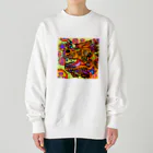 どりほぷの火属性の竜 Heavyweight Crew Neck Sweatshirt