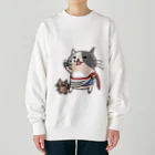 ひよこ男爵とまだむにゃんのにゃうぐすとぅす Heavyweight Crew Neck Sweatshirt