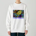 アインシュタインキャットの雲龍 Heavyweight Crew Neck Sweatshirt