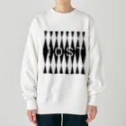 IOST_Supporter_CharityのIOSTバーサスデザイン(白黒シリーズ) Heavyweight Crew Neck Sweatshirt