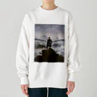 世界美術商店の雲海の上の旅人 / Wanderer above the Sea of Fog Heavyweight Crew Neck Sweatshirt