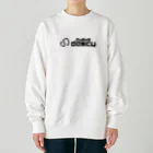 hanの一級在宅士ﾛｺﾞB[ｸﾛ×ｵﾚﾝｼﾞ] Heavyweight Crew Neck Sweatshirt