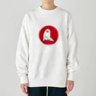 ふくふく商店の長沢芦雪の「あの犬」※日の丸バージョン Heavyweight Crew Neck Sweatshirt