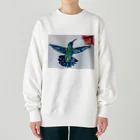 あかねこショップのハチドリ Heavyweight Crew Neck Sweatshirt