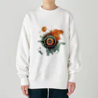 キャンプの達人のコンパス＆マップ ヴィンテージ キャンプ Heavyweight Crew Neck Sweatshirt