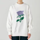 サラスシのmy ROSE パープル Heavyweight Crew Neck Sweatshirt