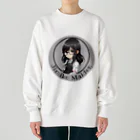 Jimiko Maiden (ジミコメイデン)の【Jimiko Maiden】にっこりメイド（ディフォルメ） Heavyweight Crew Neck Sweatshirt