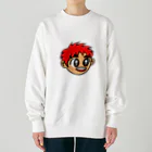 じゅうに（Jyuuni）の0007・赤い髪の少年（じゅうにブランド） Heavyweight Crew Neck Sweatshirt