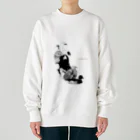 ushidahanatoriの野付半島の野鳥 Heavyweight Crew Neck Sweatshirt