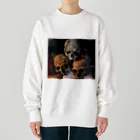 世界美術商店の積み重ねた骸骨 / Pyramid of Skulls Heavyweight Crew Neck Sweatshirt