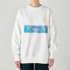 塩バターのちらり Heavyweight Crew Neck Sweatshirt