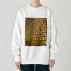 リューカデンドロンのレトロなタイル Heavyweight Crew Neck Sweatshirt