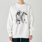 薬味の一時のワオキツネザル Heavyweight Crew Neck Sweatshirt