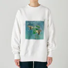 kitaooji shop SUZURI店のはねをかわかす Heavyweight Crew Neck Sweatshirt