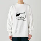 小鳥と映画館のゆるネコ Heavyweight Crew Neck Sweatshirt