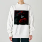 LunaNocturneの赤い薔薇の休息 Heavyweight Crew Neck Sweatshirt