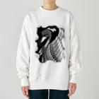 greetenの不死鳥アート　モノクロ Heavyweight Crew Neck Sweatshirt