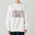 merongのわんこA♡ギンガム Heavyweight Crew Neck Sweatshirt