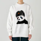 ☭C•ML印刷社｜赤毛龙印刷社☭のJust Panda-kun! Heavyweight Crew Neck Sweatshirt