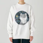 まりもの宇宙ユキヒョウ Heavyweight Crew Neck Sweatshirt