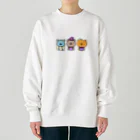 くまこのハロウィンくまトリオ Heavyweight Crew Neck Sweatshirt