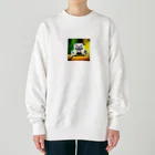 癒されれーるの運くん Heavyweight Crew Neck Sweatshirt