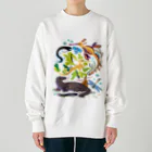 みなとまち層の世界のドラゴンたち Heavyweight Crew Neck Sweatshirt