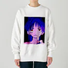 neon テトラマン🪸のドンパチ2ちゃん Heavyweight Crew Neck Sweatshirt