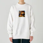 hiro358358のかわいいライオン Heavyweight Crew Neck Sweatshirt