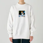 KaSumi's shopのアメンボになったつもりの柴 Heavyweight Crew Neck Sweatshirt