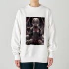 メカニカルシンセゾンビオンラインのメカニカルシンセゾンビのイラストのグッズ　#5 Heavyweight Crew Neck Sweatshirt