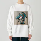 ゆるっと個性のT-Rexアリゲーター Heavyweight Crew Neck Sweatshirt