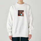 たらたらこっこのふとったこども Heavyweight Crew Neck Sweatshirt