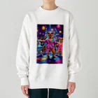 jrjrjrのドッグ・ダンシング・ディスコ Heavyweight Crew Neck Sweatshirt