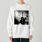 animaltennensuiの音楽の心・白黒で描かれた情熱の瞬間 Heavyweight Crew Neck Sweatshirt