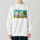 アプリコワークスのくまちゃん・みんなでお散歩 Heavyweight Crew Neck Sweatshirt